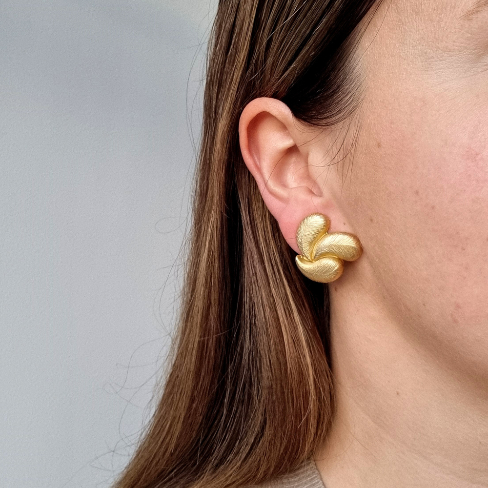 Клипсы Blancа пёрышки