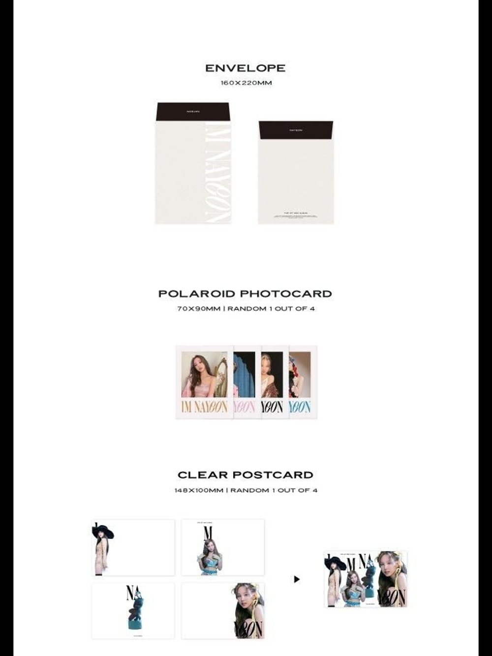 Альбом TWICE NAYEON - IM NAYEON 1st Mini Album 4 Version SET