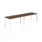 PR.225.DM.P59.WH / Рабочая станция s-b-s 2800х700х750 / профиль: 59х59 белый; столешница: дуб модена