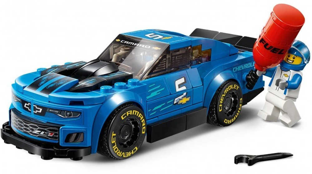 LEGO Speed Champions: Гоночный автомобиль Chevrolet Camaro ZL1 75891 — Chevrolet Camaro ZL1 Race Car — Лего Спид чампионс Чемпионы скорости