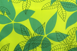 Кровать раскладная Стефания п/мягкая лист 10мм арт.С86а/123г(цвет ткани зеленый, желтый рис.листья (1 шт. в уп. гофрокартон)