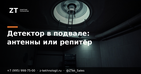 Детектор БПЛА в подвале: вынос антенн или репитер Детектор БПЛА в подвале: вынос антенн или репитер