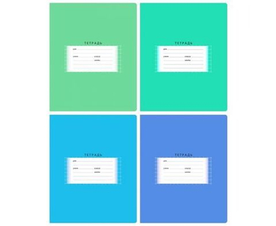 12 шт. Тетрадь 18л., клетка BG "Школьная", эконом