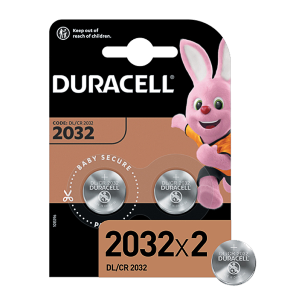 DURACELL Lithium CR2032 BL2 батарейка литиевая