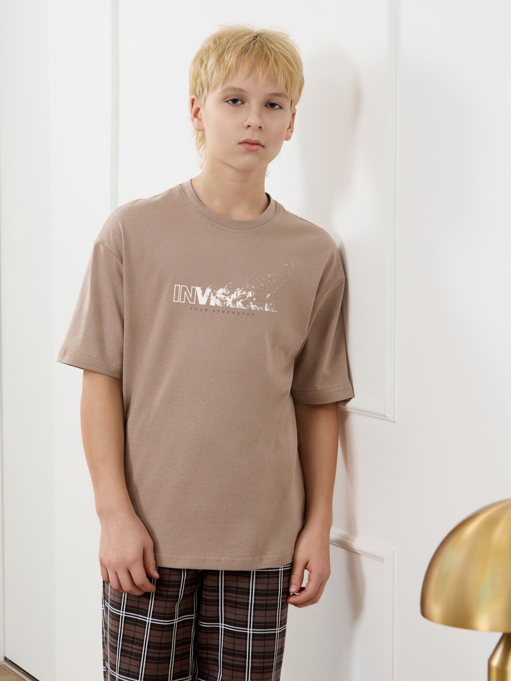 Костюм для мальчика Браун-1 Виотекс БЕЖЕВЫЙ