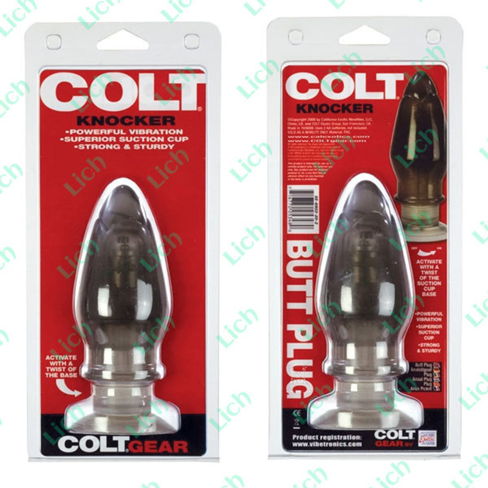 Большая анальная пробка с вибрацией COLT KNOCKER