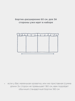 Бортик плоский 180+60 см.