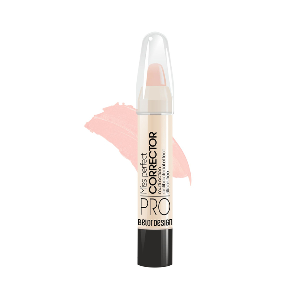 Belor Design Smart girl Корректор MISS PERFECT 023 РОЗОВО-ПЕРСИКОВЫЙ