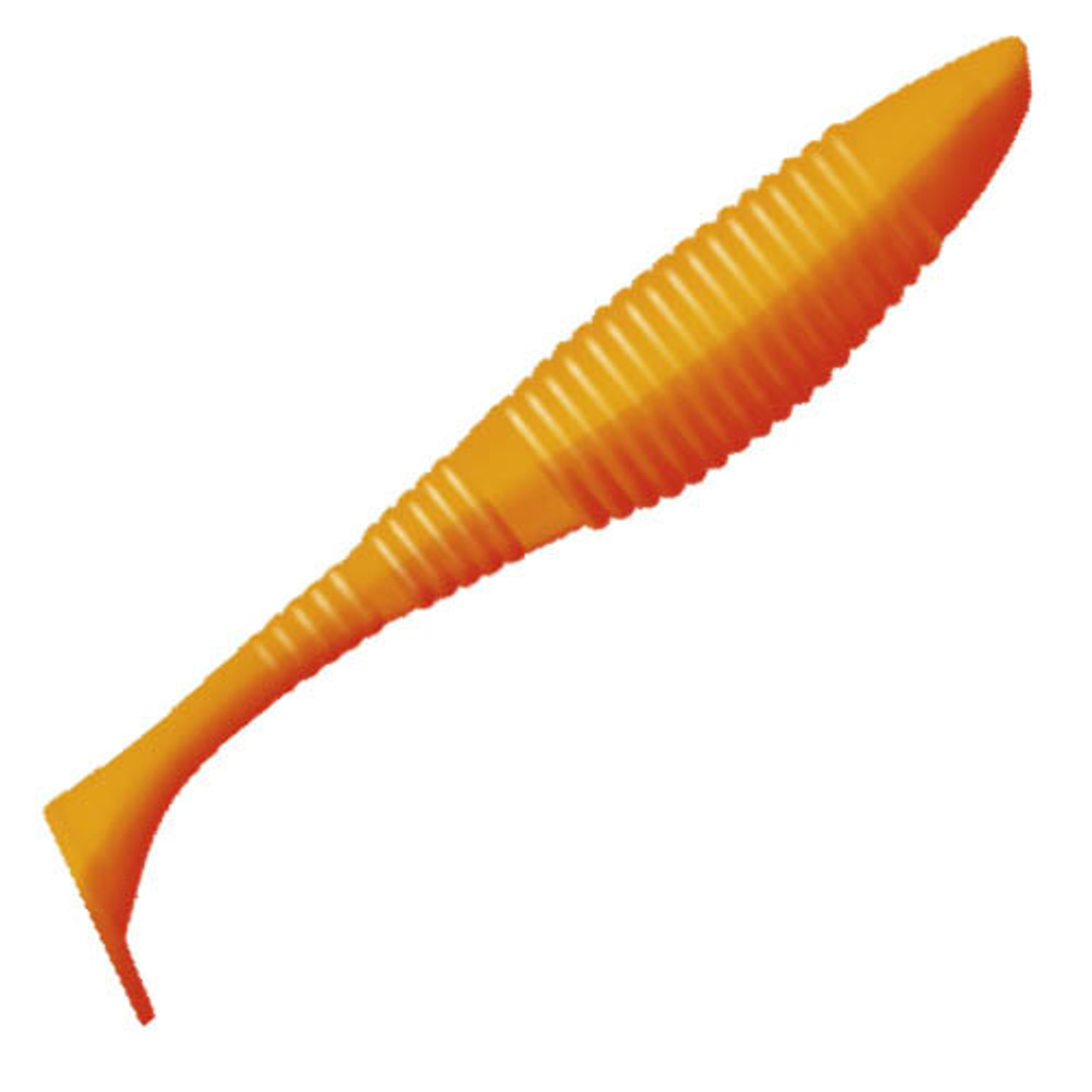 Приманка ZUB-WIBRA  90мм(3,5")-5шт, (Цвет 405) желтый верх - оранжевый низ