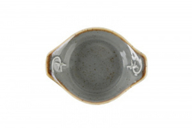 Соусник с ручками d 7 см фарфор цвет темно-серый Seasons