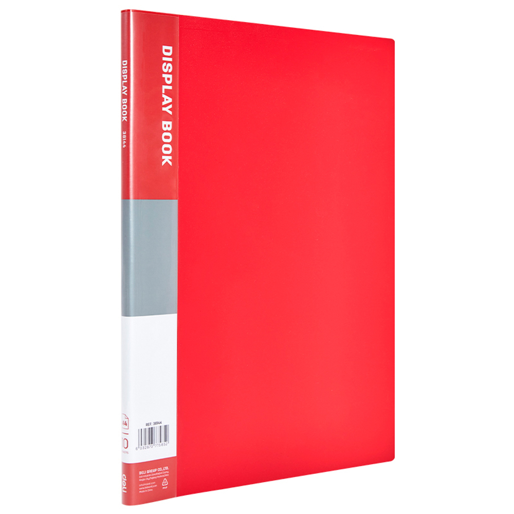 Папка с файлами DELI "Classic" на 10 вкладышей, 0.5 мм, красная