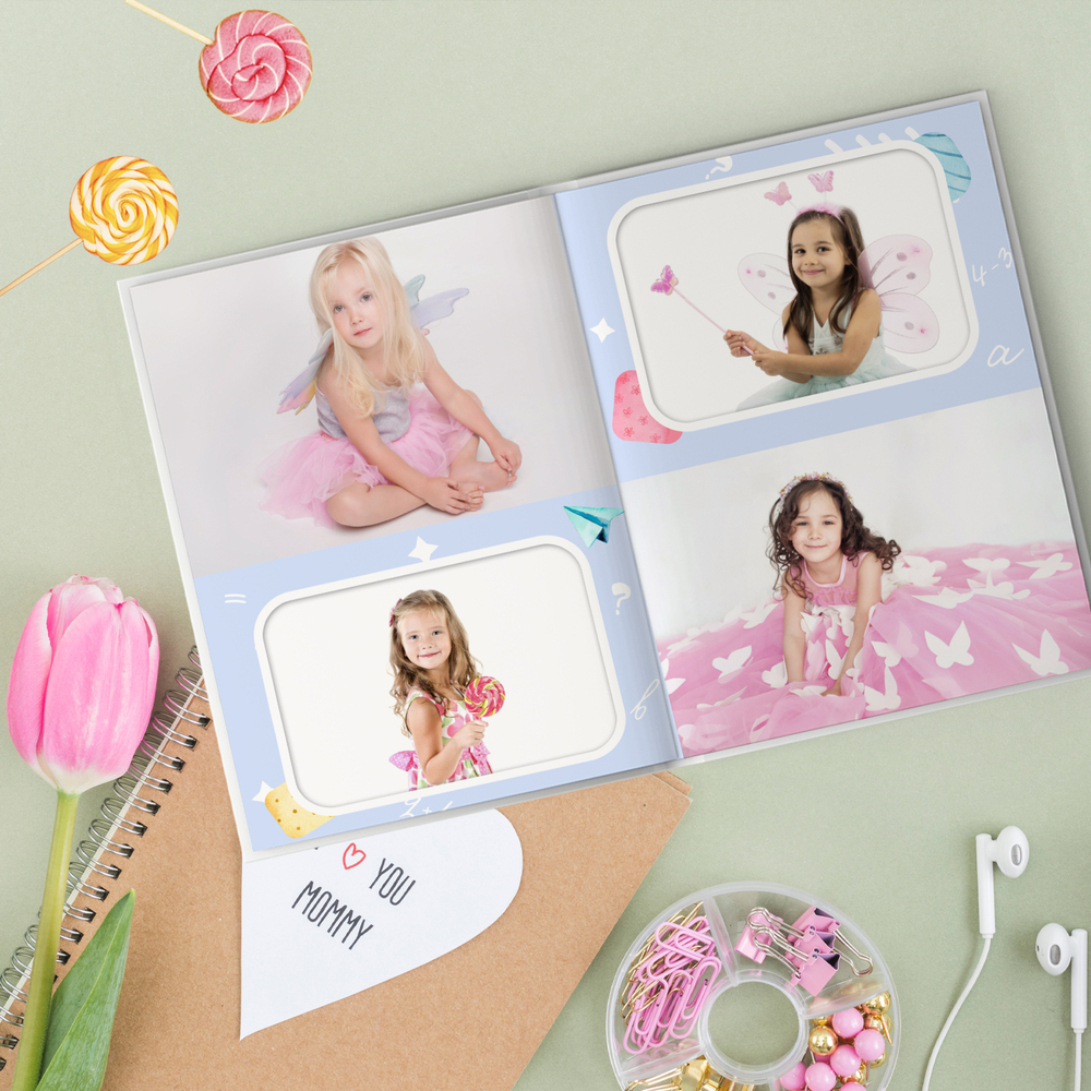 PSD-Шаблон фотокниги "Детство"