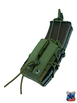 Подсумок SSO АКМ 2 RAID MOLLE без клапана и с утяжкой (Олива)