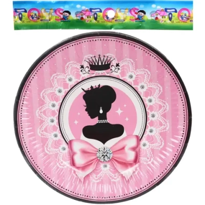 Тарелка бумажная 18 см в наборе 10 шт «Очаровательный образ»