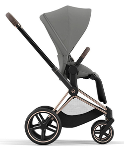 Коляска 3 в 1 Cybex Priam IV Rosegold complete и автокресло Cloud T i-Size Peach Pink Plus Mirage Grey