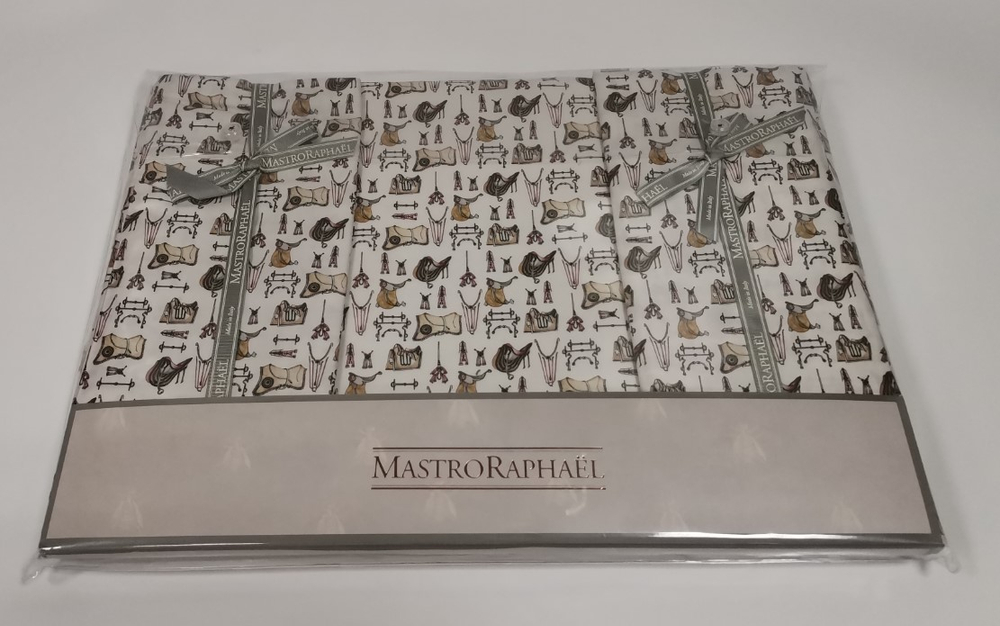 Постельное белье 2 спальное евро Harnais Small white-multic упаковка