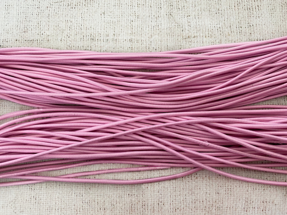 Резинка шляпная, d 3 мм, розовый