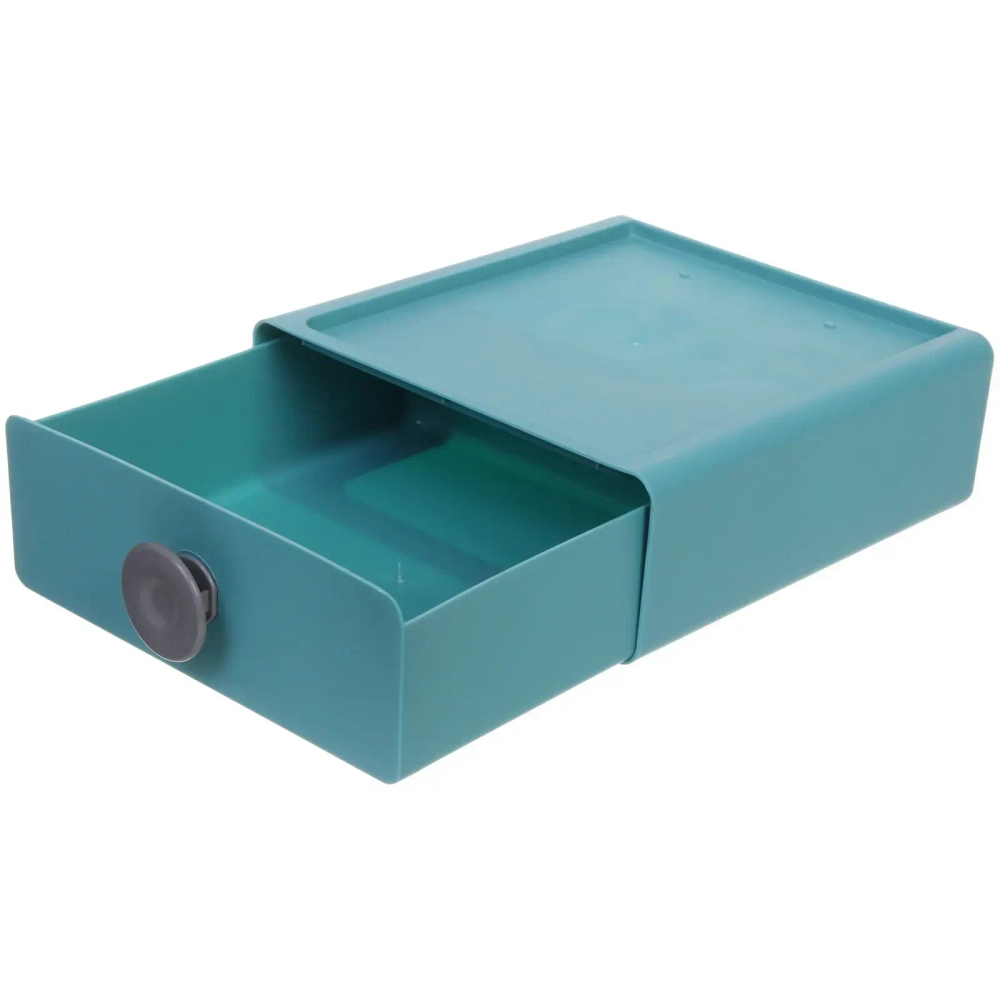 Мини - ящик для хранения мелочей «РИКОТТО», цвет голубой, 20*21*8см (пакет)