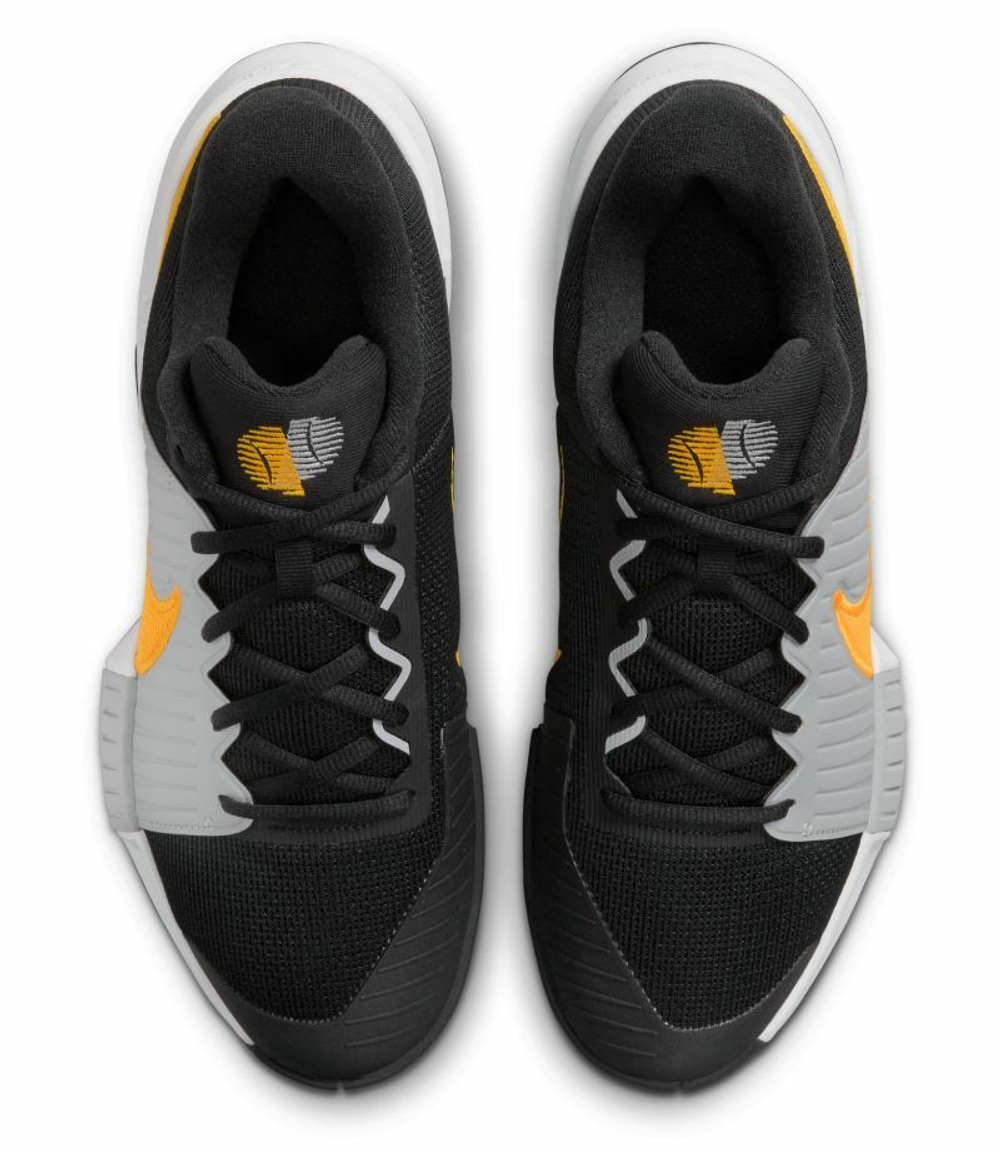 Мужские кроссовки теннисные Nike Zoom GP Challenge Pro - black/laser orange/wolf grey/white