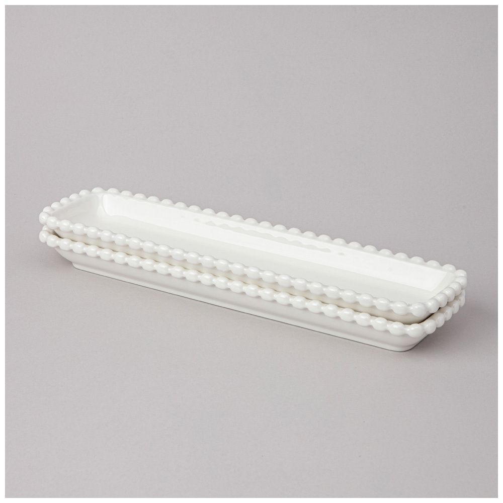 НАБОР БЛЮД LEFARD "PEARL" ПРЯМОУГ. 2 ШТ. 29*7,5*3 СМ (КОР=18НАБ.)