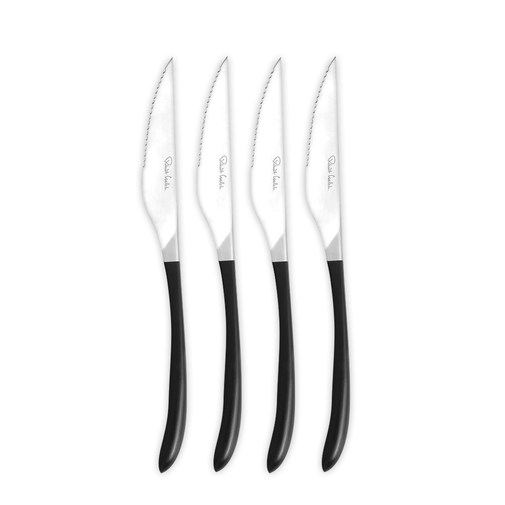 Набор ножей для стейка 4шт Robert Welch Contour Noir