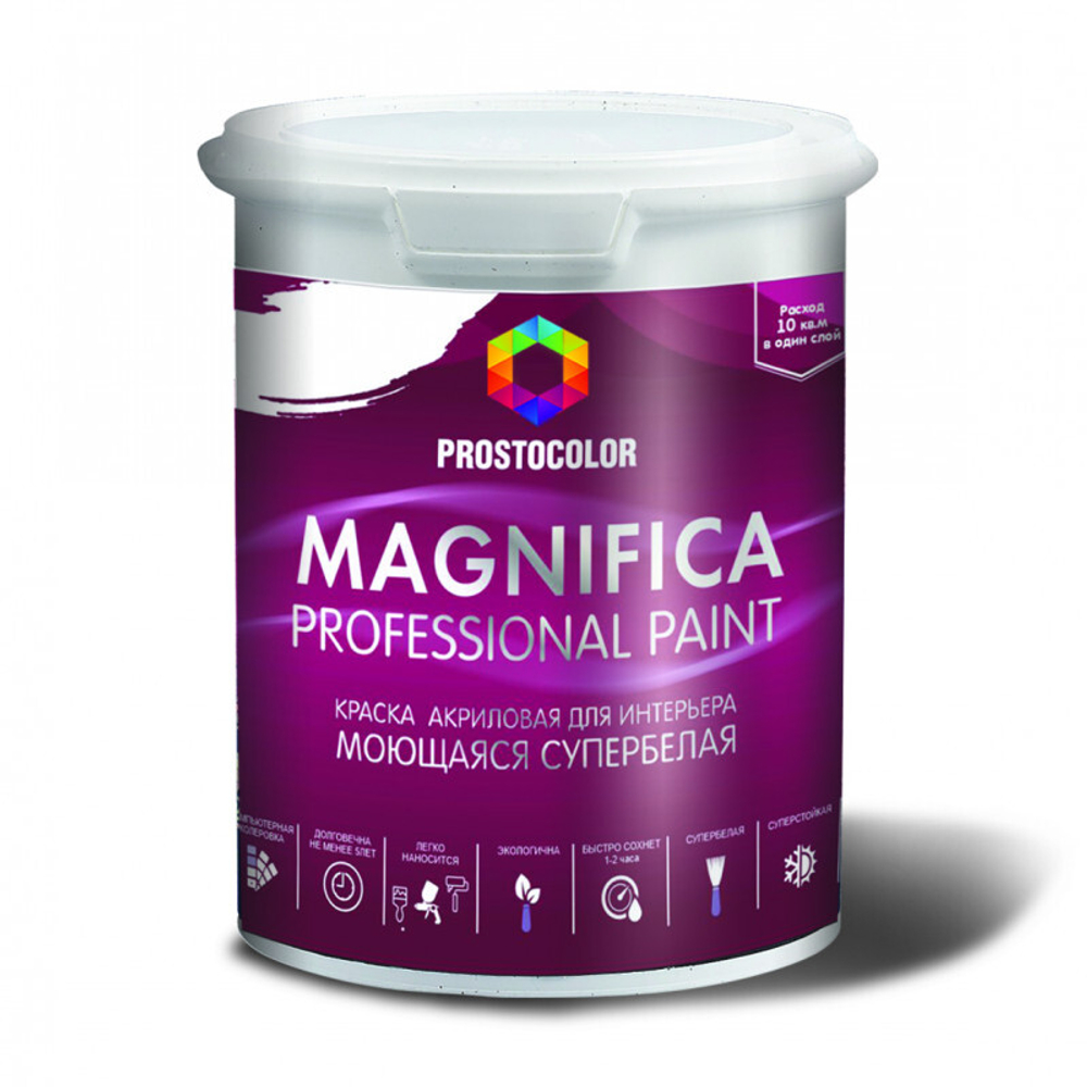 201211 Краска акрил.PROSTOCOLOR MAGNIFICA моющаяся BASE A 2.0L, шт