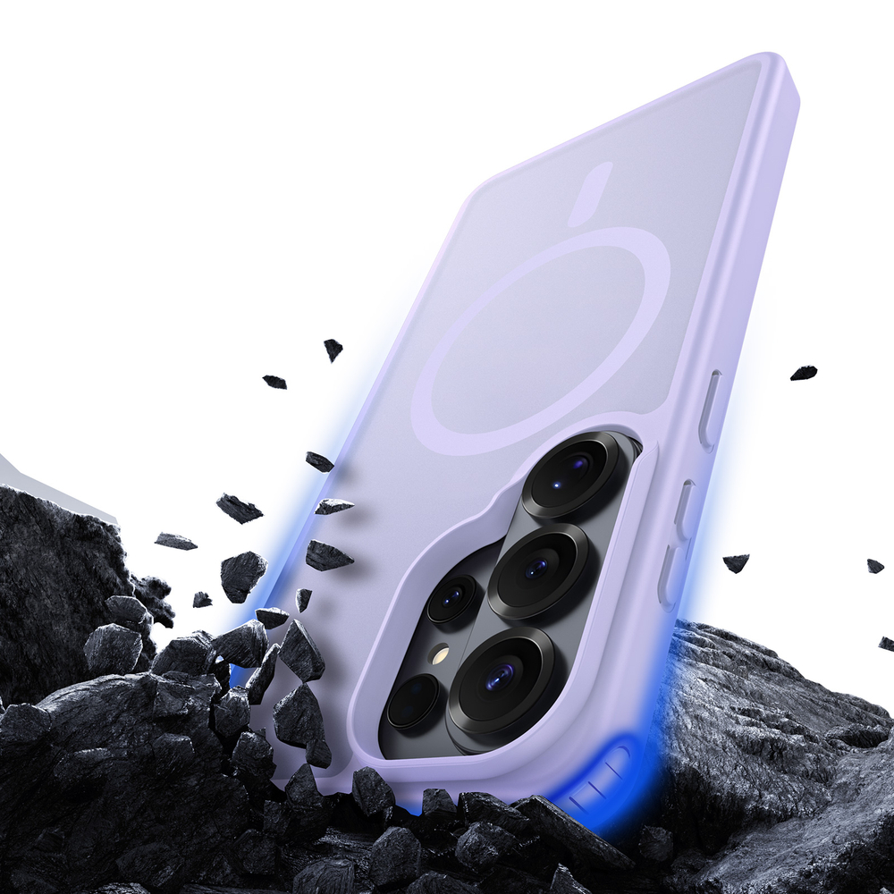 Чехол светло-фиолетового цвета с MagSafe для Samsung Galaxy S26 Ultra, серия Yind Series от Dux Ducis