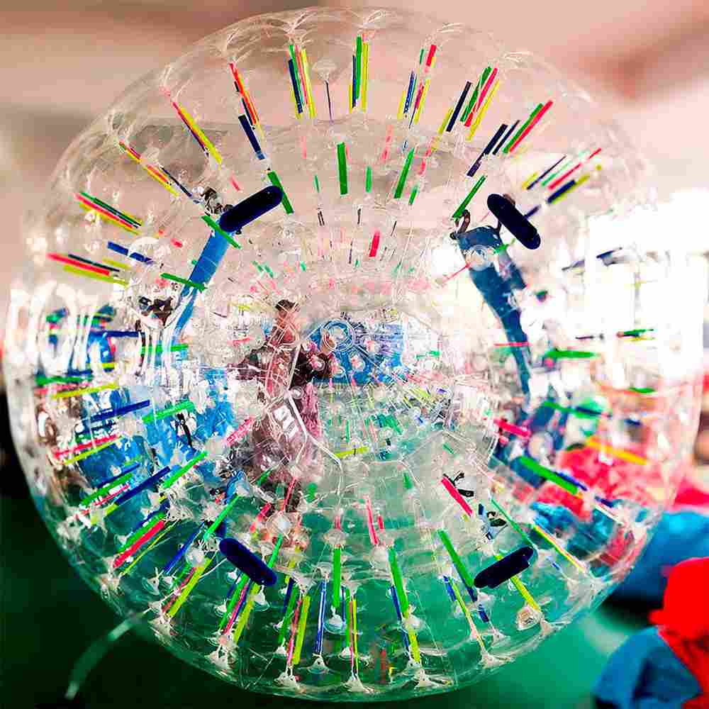 Светящийся зорб "Neo" ТПУ, усиленные сиденья, диаметр 3 м