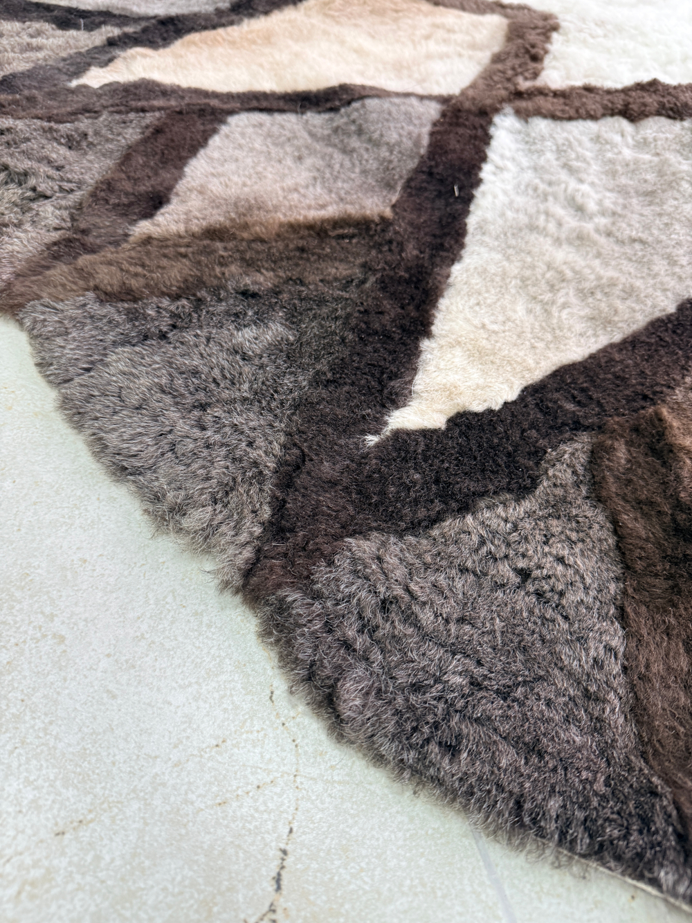 Ковер шкура натуральная овчина меховой