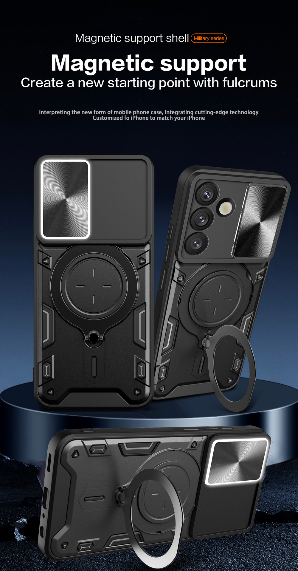 Чехол с кольцом Big Ring Case для Samsung Galaxy S25