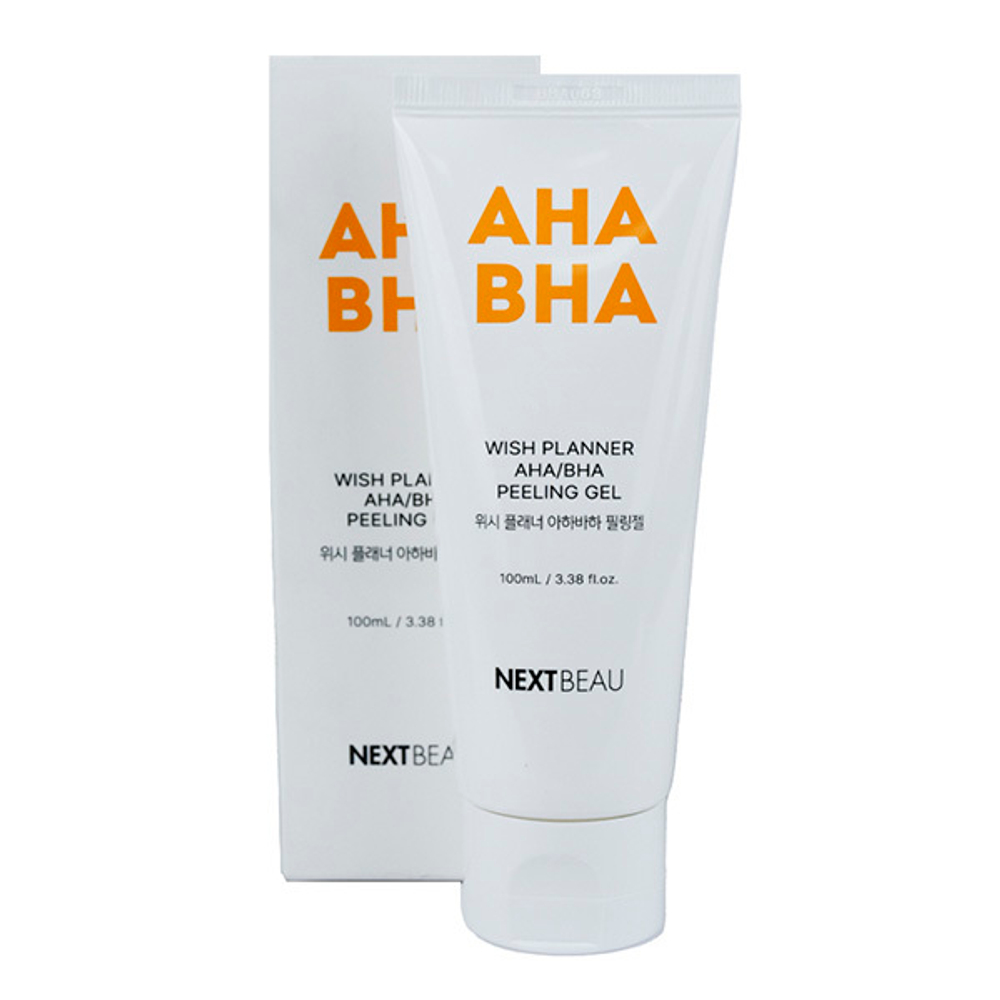 Отшелушивающий пилинг-гель для проблемной кожи с AHA и BHA кислотами Nextbeau Wish Planner AHA/BHA Peeling Gel 100мл