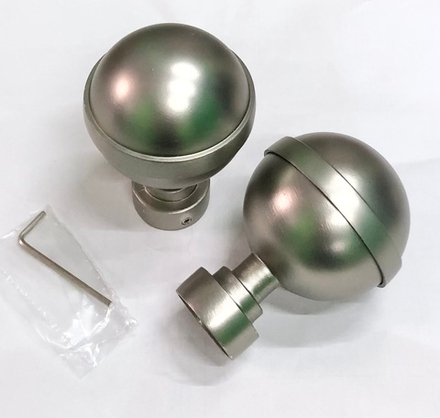 Карниз кованый для штор Калисто d25/16 мм двухрядный, цвет хром матовый