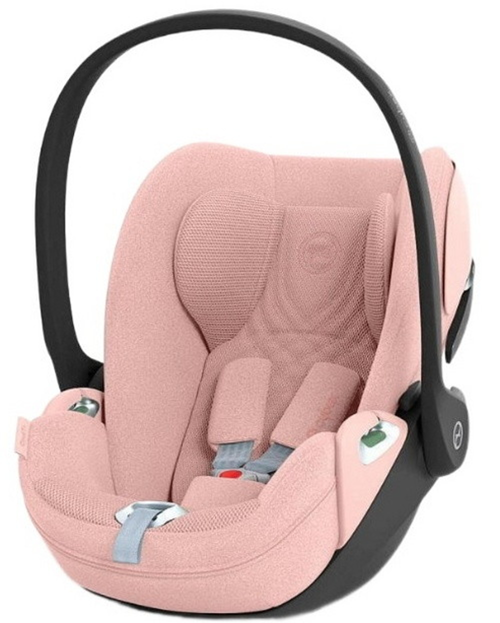 Коляска Cybex Balios S Lux SLV complete Cloud T Peach Pink Plus 3 в 1 Stone Grey с дождевиками