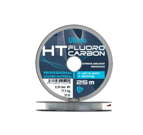 Поводковый флюрокарбоновый материал Ultron 25 м, 0,5 мм