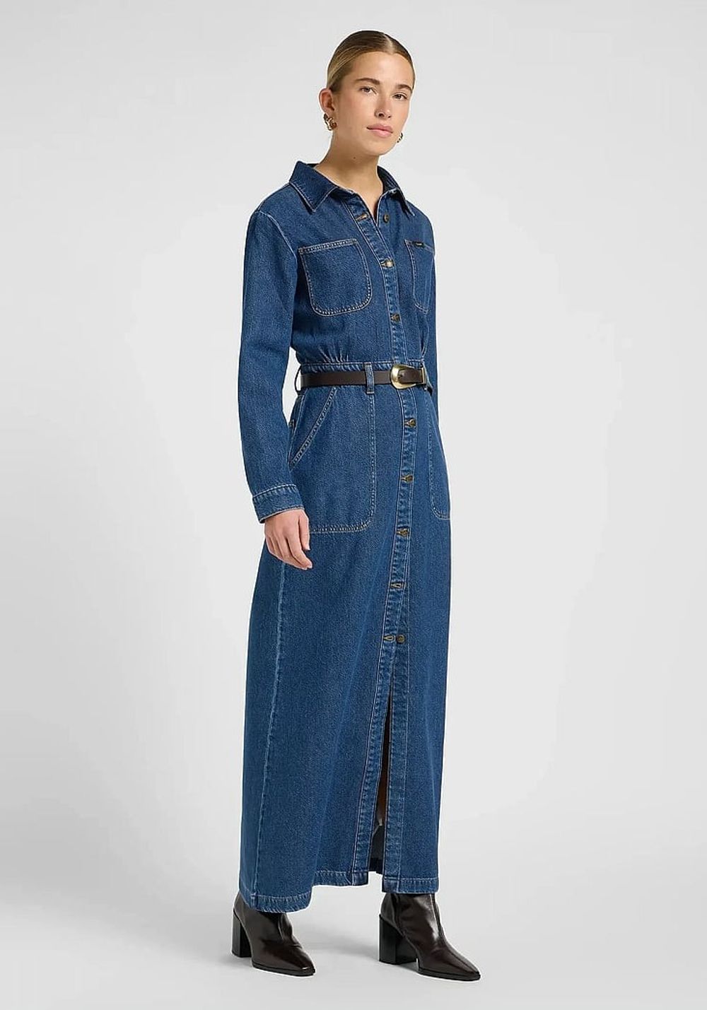 Платье MAXI DENIM UTILIT 112370993