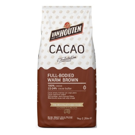Какао-порошок алк. Van Houten WARM BROWN 22-24% (Пакет 1кг)