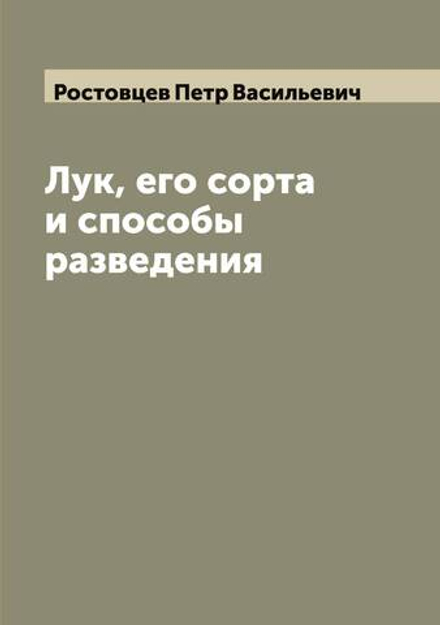 Лук, его сорта и способы разведения | Ростовцев Петр Васильевич