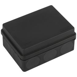 Распаячная коробка ЭРА KOR-150-110-70-11g-2MP-B двухкомпонентная HF стойкая к УФ 150х110х70мм черная прямой монтаж IP67