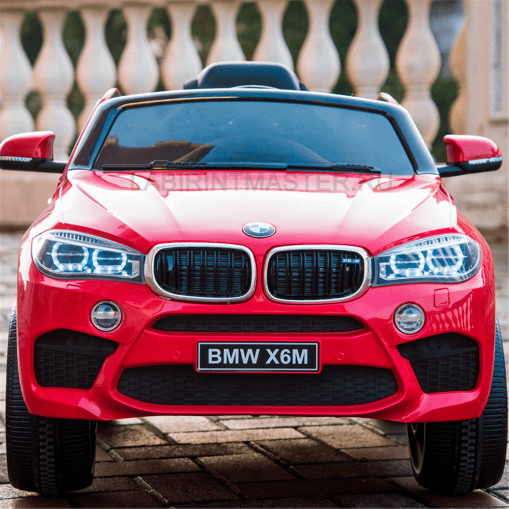 Детский электромобиль "BMW X6M" JJ2199 6V,красный