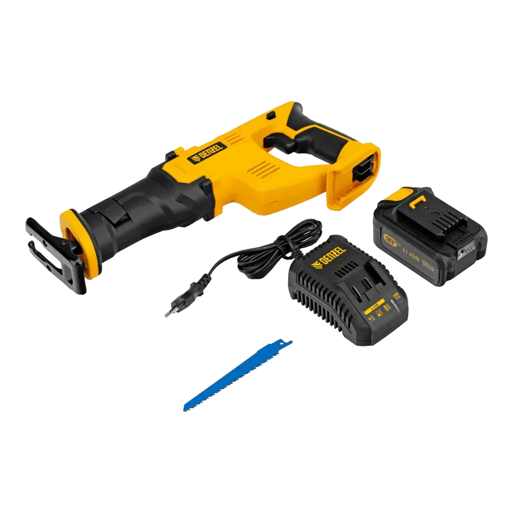 Пила сабельная аккумуляторная CRC-115, 18В Li-Ion Denzel, 28465