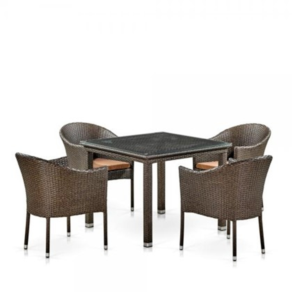 Комплект садовой мебели T257A/Y350A-W53 4PCS Brown
