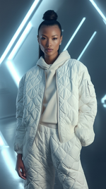 Hoodiember white pocket