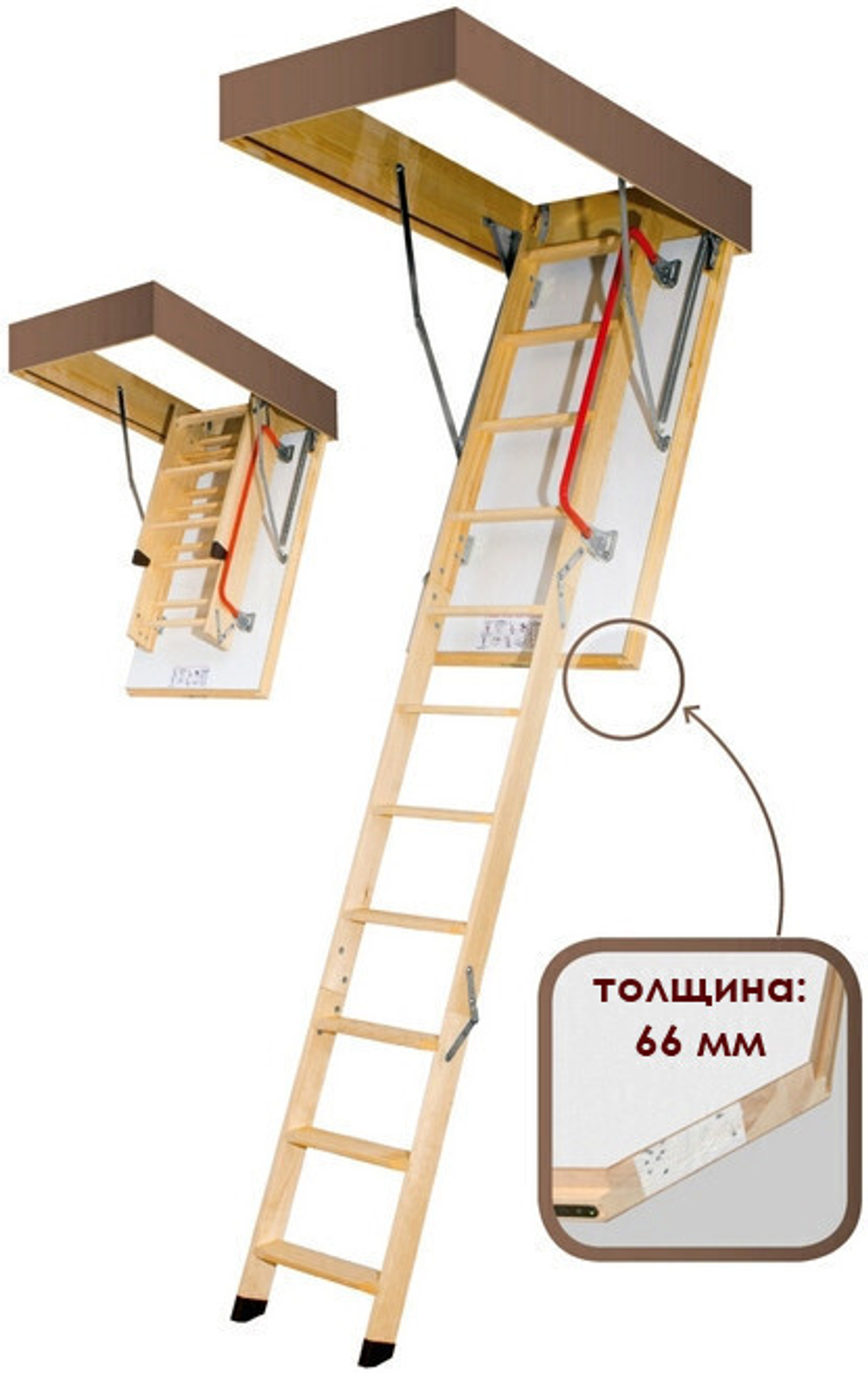 Чердачная лестница Fakro LTK Energy Termo 600х1000х2800 мм