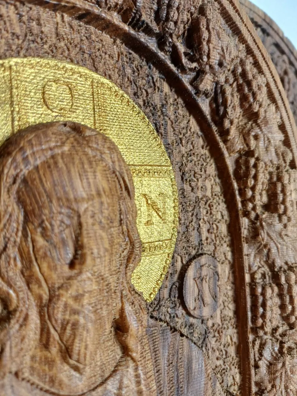 Освященная Икона «Господь Вседержитель» из дуба 25.5х19 см