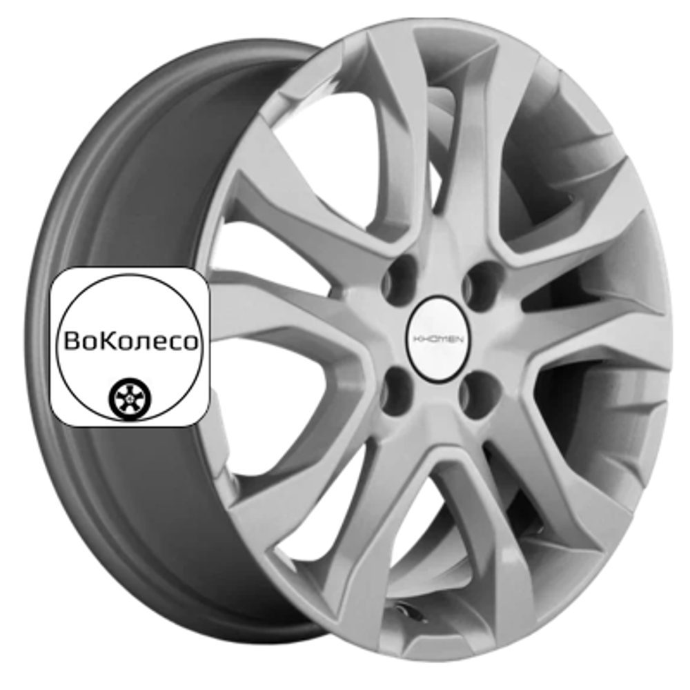 6x15/4x100 ET40 D60,1 KHW1503 (Logan) F-Silver Khomen Wheels