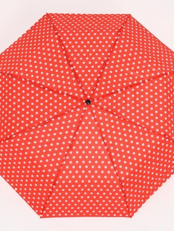 Зонт механический «Горошек», 3 сложения, 8 спиц, R = 48 см, цвет МИКС