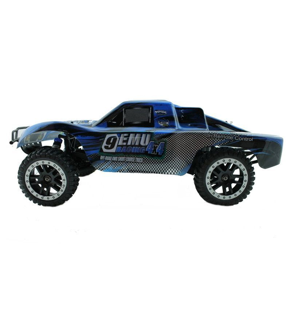 Радиоуправляемый шорт-корс Remo Hobby 9EMU TWINS MOTOR (синий) 4WD 2.4G 1/8 RTR