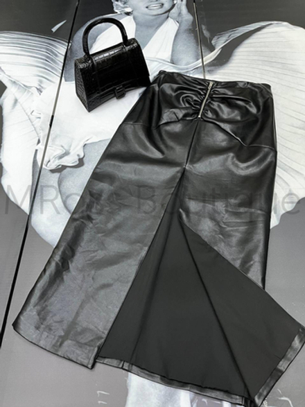 Кожаная юбка Balenciaga