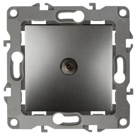 Розетка телевизионная проходная TV Эра12 12-3102-12 IP20 графит Эра Б0027437