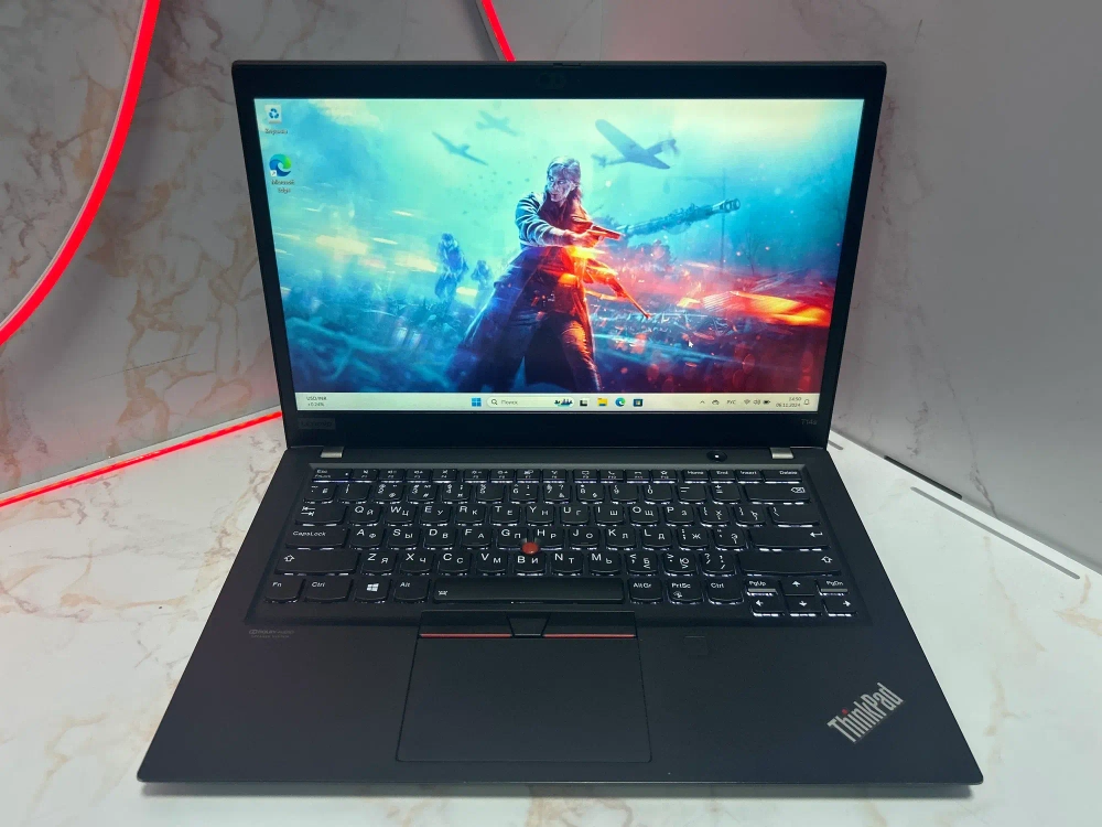 Ноутбук Lenovo ThinkPad T14s G1 (20T1S15P1E) 14"/Intel Core i5-10310U/RAM 16GB/SSD 256GB/UHD Graphics/1920*1080/IPS/Windows 11/Подсветка кл-ры: LED/Чёрный. Состояние: C1